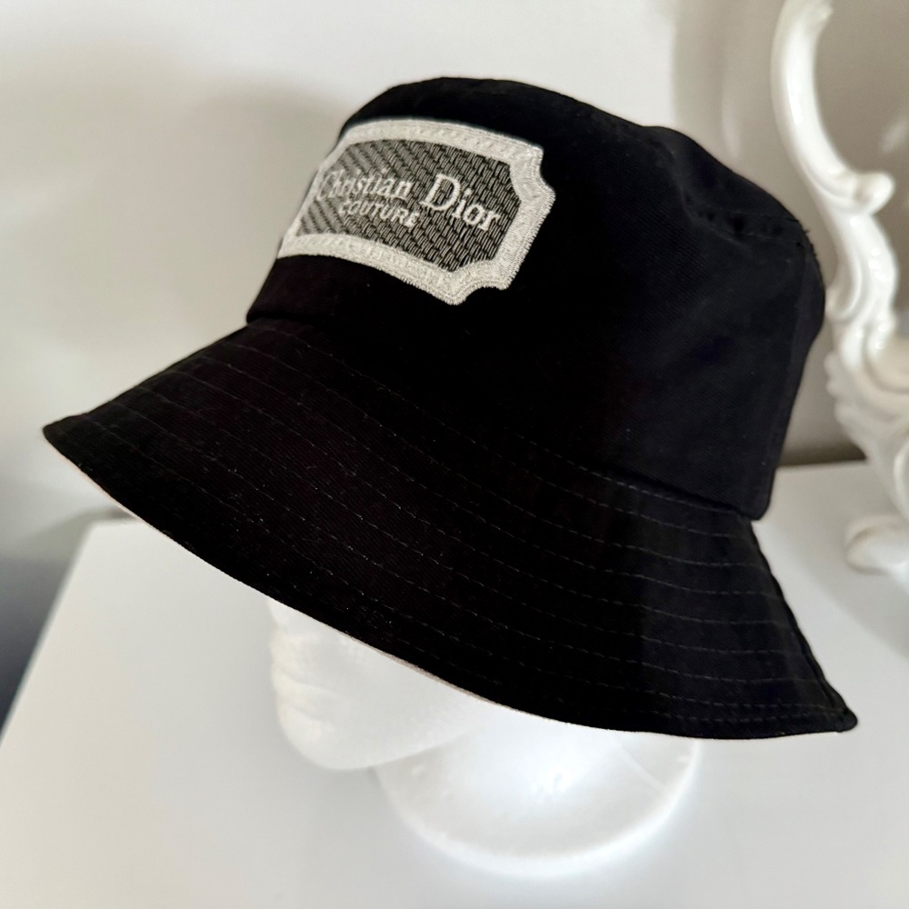 Dior Black Bucket Hat Unisex - Picture 2 of 5